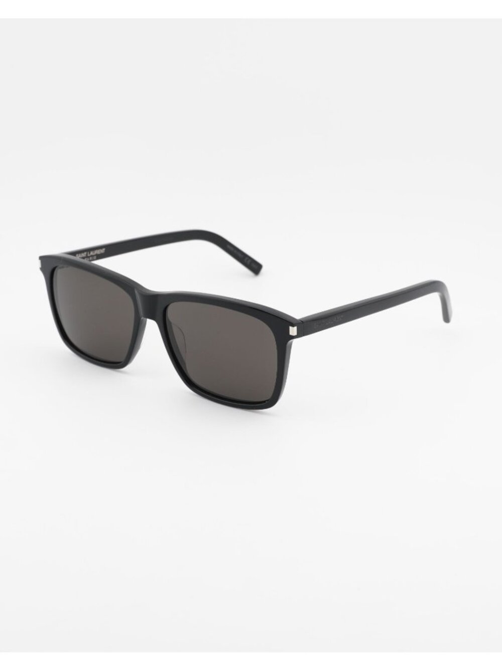 Saint Laurent SL339 001 Sunglasses Black Rectangle Frame, Black Lenses
